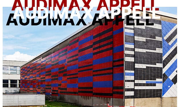 Appell: Audimax Fassade von Günther Fruhtrunk erhalten!